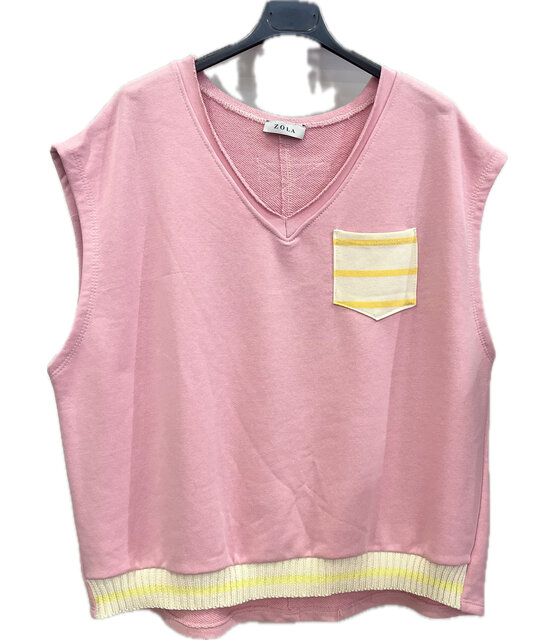 ZOLA KNITTED SLEEVELESS TANK TOP 2516 ZOLA KNITTED SLEEVELESS TANK TOP 2516