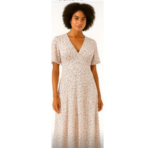 PIXIE DAISY V-NECK PRINT DRESS 1099