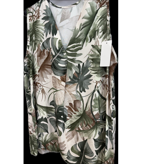 NEW COLLECTION SLEEVELESS PRINT TOP 0137