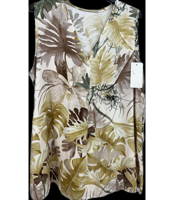NEW COLLECTION SLEEVELESS PRINT TOP 0137