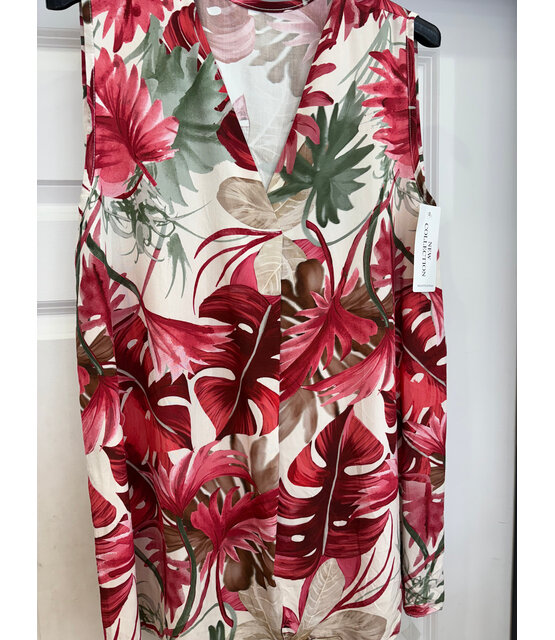 NEW COLLECTION SLEEVELESS PRINT TOP 0137