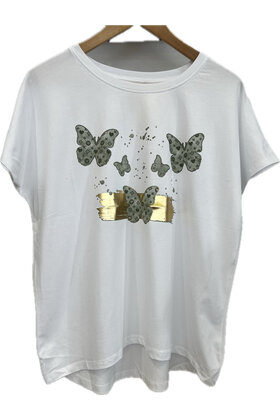 MITICA & CO T-SHIRT GREEN BUTTERFLY 159