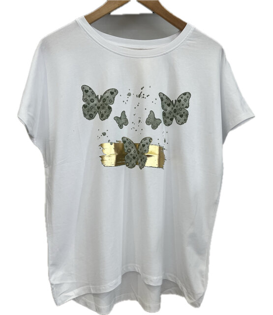 MITICA & CO T-SHIRT GREEN BUTTERFLY 159