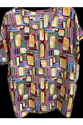 ITALY MODA PRINT TOP 0368