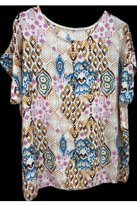 ITALY MODA DIAMOND PRINT TOP 0368