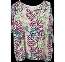 ITALY MODA DIAMOND PRINT TOP 0368
