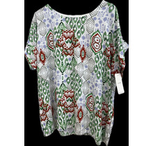 ITALY MODA DIAMOND PRINT TOP 0368