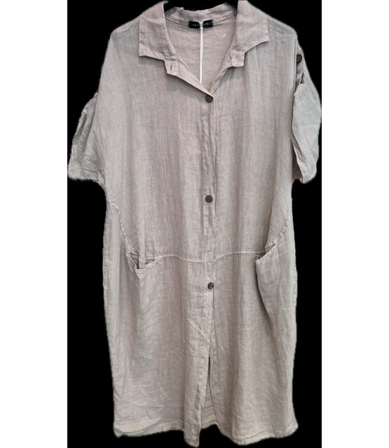 NEW COLLECTION OVERSIZED SHIRT DRESS 711