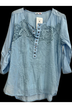 MADE IN ITALY LACE TOP 710