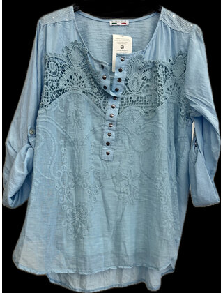 MADE IN ITALY LACE TOP 710