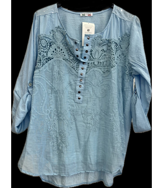MADE IN ITALY LACE TOP 710