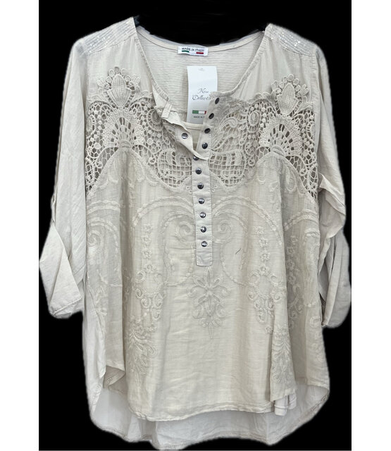 MADE IN ITALY LACE TOP 710