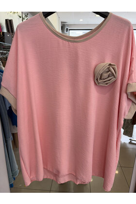 MADE IN ITALY ROSETTE TOP 341