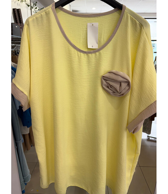 MADE IN ITALY ROSETTE TOP 341 MADE IN ITALY ROSETTE TOP 341