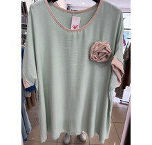 MADE IN ITALY ROSETTE TOP 341