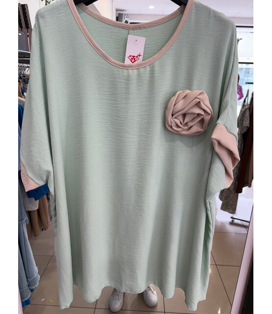 MADE IN ITALY ROSETTE TOP 341 MADE IN ITALY ROSETTE TOP 341