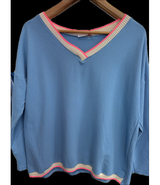 MADE IN ITALY V-NECK TOP 5979 MADE IN ITALY V-NECK TOP 5979