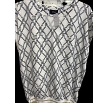 EMI PRINT SHORT SLEEVE TOP 6879