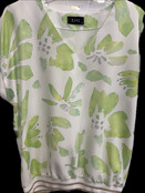 EMI PRINT V-NECK PRINT TOP 2222