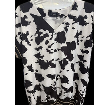 EMI V- NECK PRINT TOP 7989