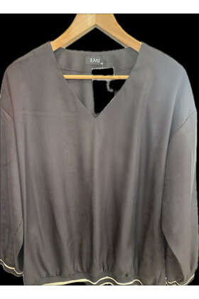 EMI V- NECK LONG  SLEEVE TOP 1678