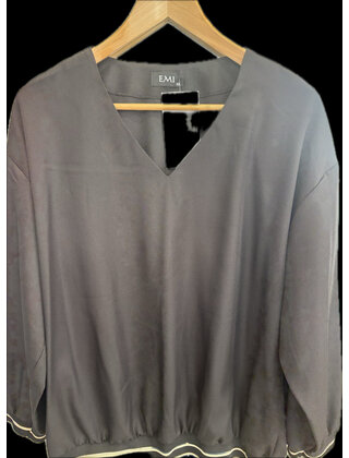 EMI V- NECK LONG  SLEEVE TOP 1678
