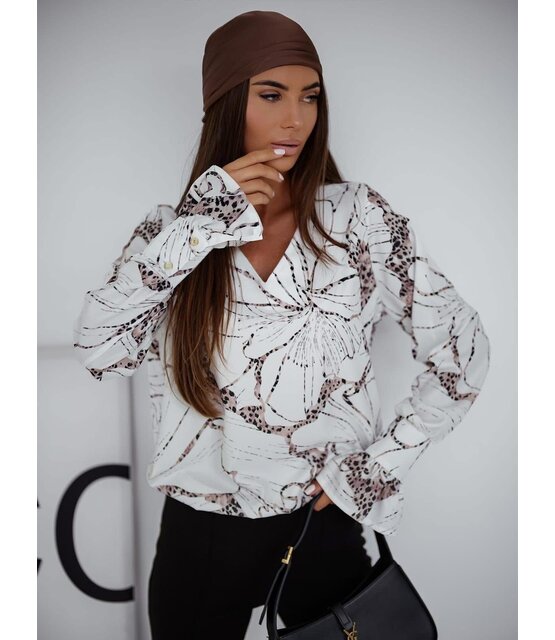 EMI V-NECK LONG SLEEVE TOP 2034