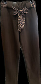 MADE IN ITALY TROUSERS WITH LEOPARD BELT 3011