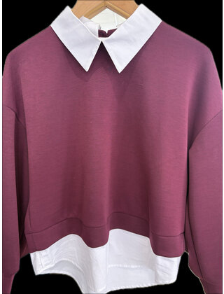 ZOLA SWEAT WITH SHIRT INSERT 1046