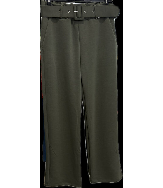 MARC ANGELO BELTED WIDE LEG TROUSER 3411