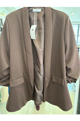 MARC ANGELO RUFFLED SLEEVE BLAZER 1058