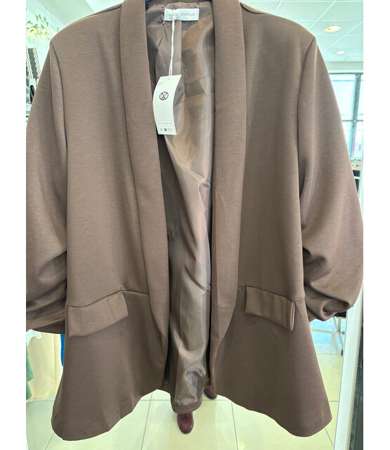 MARC ANGELO RUFFLED SLEEVE BLAZER 1058