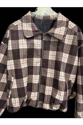 JAINSON CHECKED BOMBER JACKET 2387