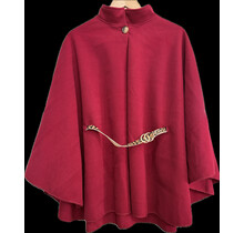 MADE IN ITALY CAPE WITH LEOPARD BELT 717