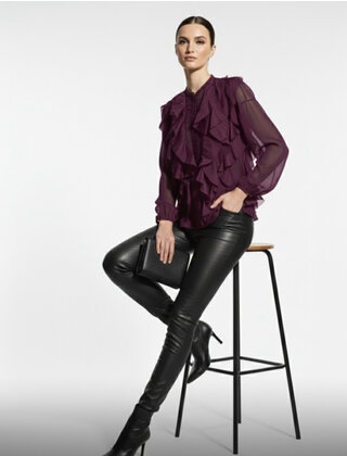 MINTH RUFFLED TOP 672