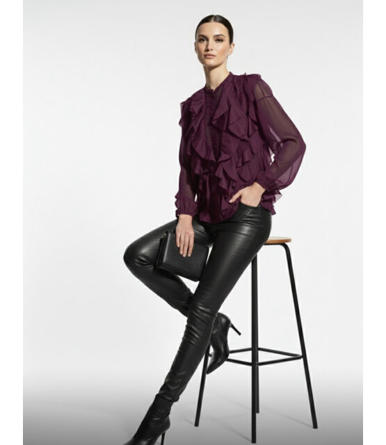 MINTH RUFFLED TOP 672