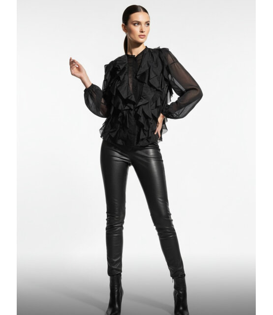 MINTH RUFFLED TOP 672