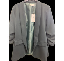 MARC ANGELO RUFFLED SLEEVE BLAZER 1058