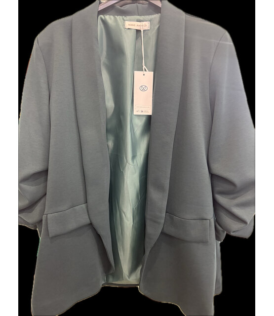 MARC ANGELO RUFFLED SLEEVE BLAZER 1058