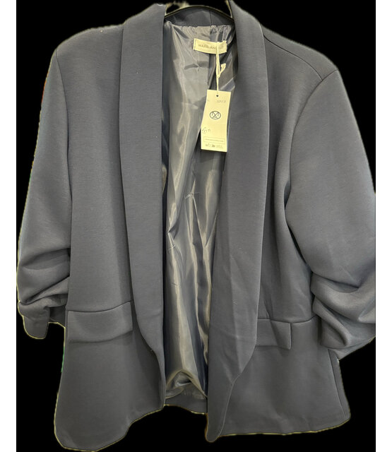 MARC ANGELO RUFFLED SLEEVE BLAZER 1058