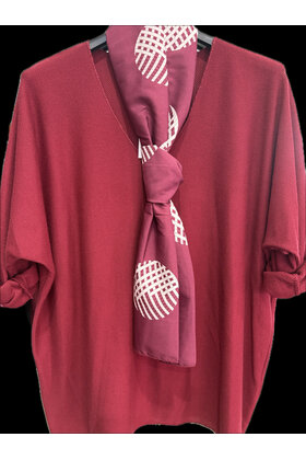 ZOLA KNIT WITH SCARF 6587