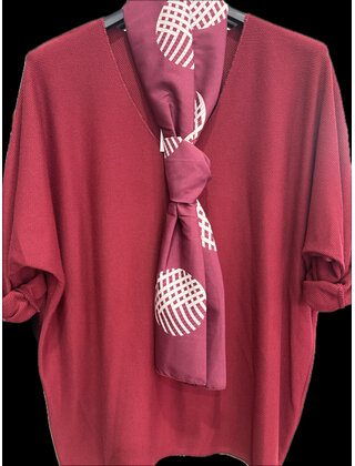 ZOLA KNIT WITH SCARF 6587