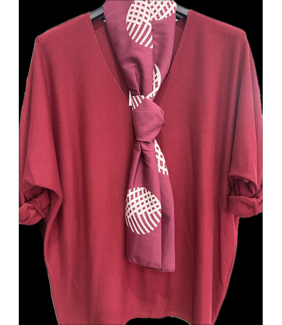 ZOLA KNIT WITH SCARF 6587 ZOLA KNIT WITH SCARF 6587