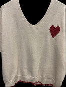 ZOLA V -NECK HEART  KNIT 351