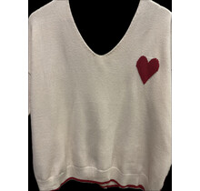 ZOLA V -NECK HEART  KNIT 351