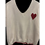 zola ZOLA V -NECK HEART  KNIT 351