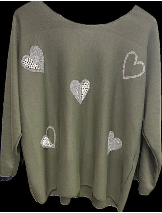 ZOLA HEART KNIT 3545