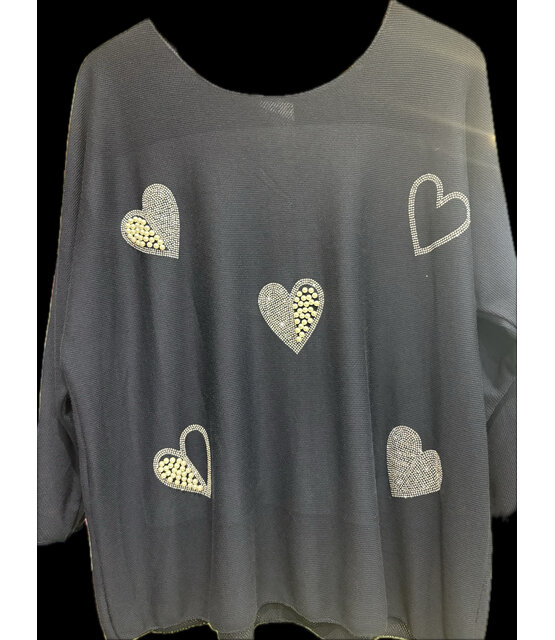 ZOLA HEART KNIT 3545