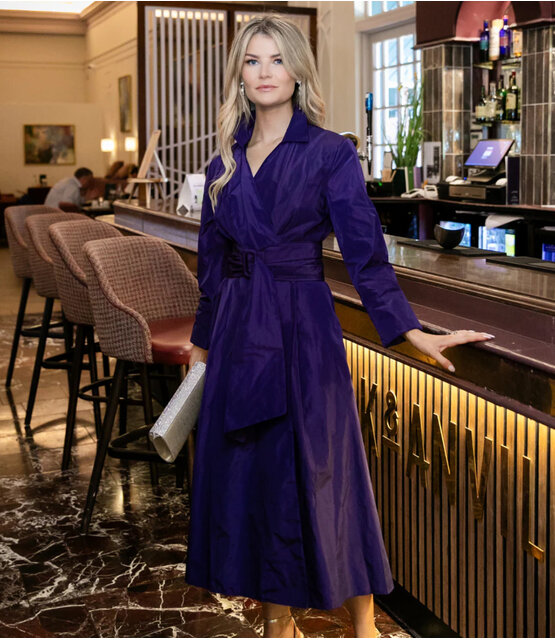 KATE & PIPPA PENELOPE MIDI TAFFETA DRESS 121