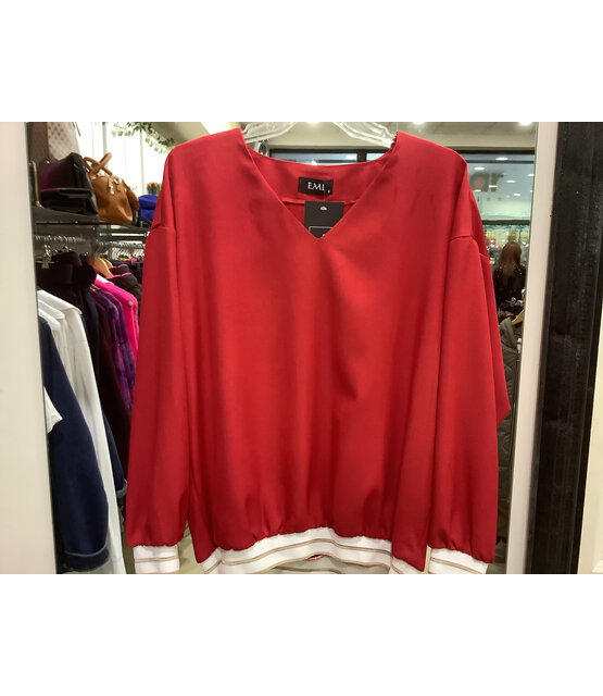 EMI V- NECK LONG  SLEEVE TOP 1678